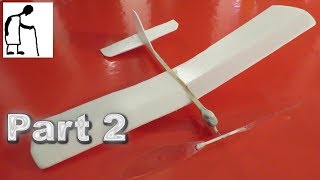 Styrofoam Plate Rubber Band Aircraft PART 2