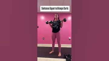 Suitcase Squat to Biceps Curls