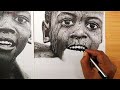 Hyper Realistic charcoal drawing tutorial