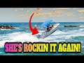 SHE JUST NEVER GIVES UP | BOATS VS WAVES | BOATS VS WAVES