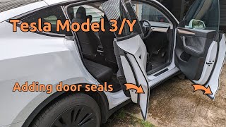 Tesla Model Y - Installing a door seal kit to keep sills clean and mud free