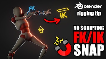 Blender rigging - IK FK auto snapping without scripting