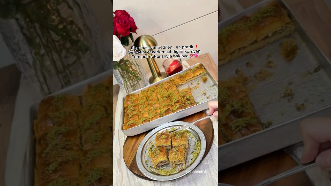Çıtır çıtır cevizli baklava instagram:sadebimutfak #baklava #baklavatarifi #keşfet #pratiktarifler