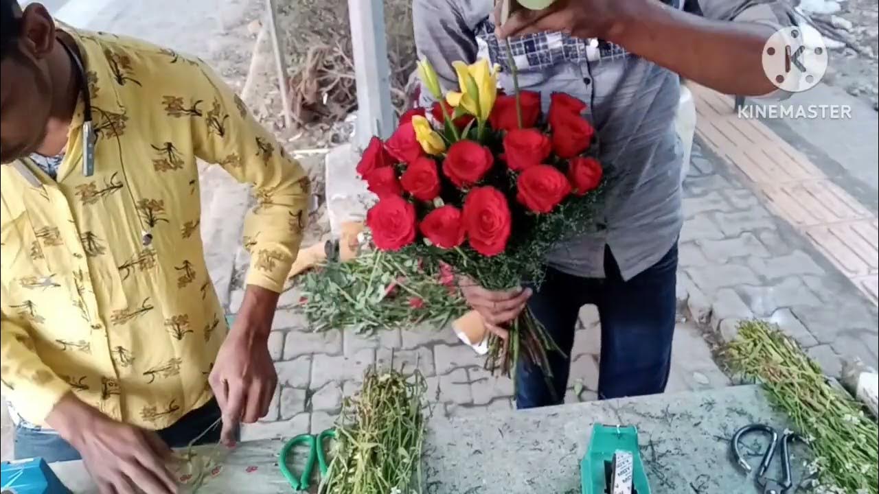 originalbook ke kivabe banana hai real flower bouquet Kaise banata hai