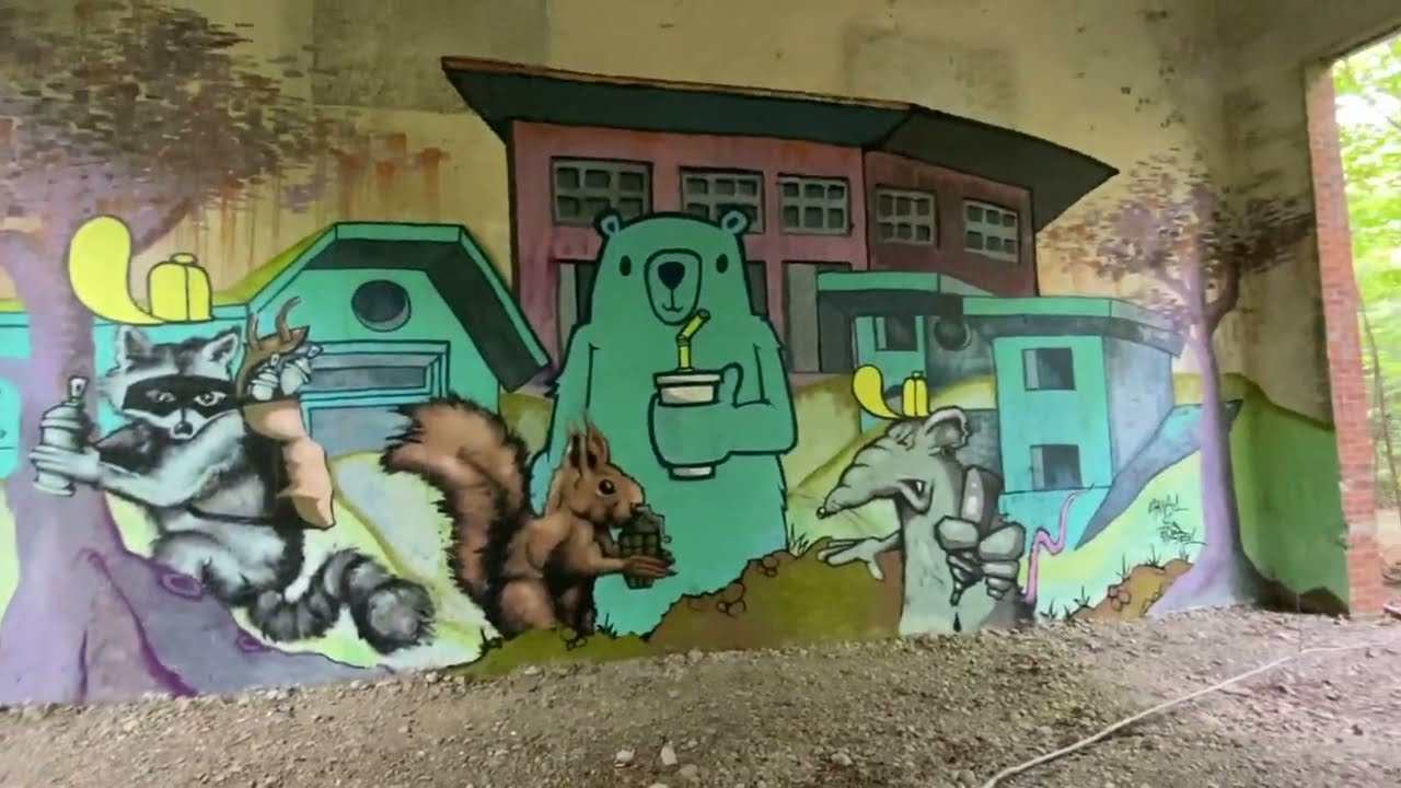 LOST PLACE | verlassene Sprengstofffabrik - Graffiti ft. Cosmic Music