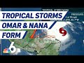Tropical Storms Nana, Omar Churning in Waters Away From South Florida