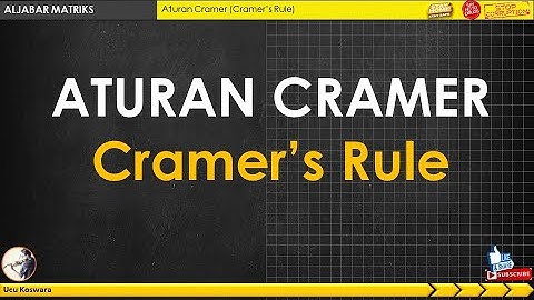Aturan Cramer (Cramer