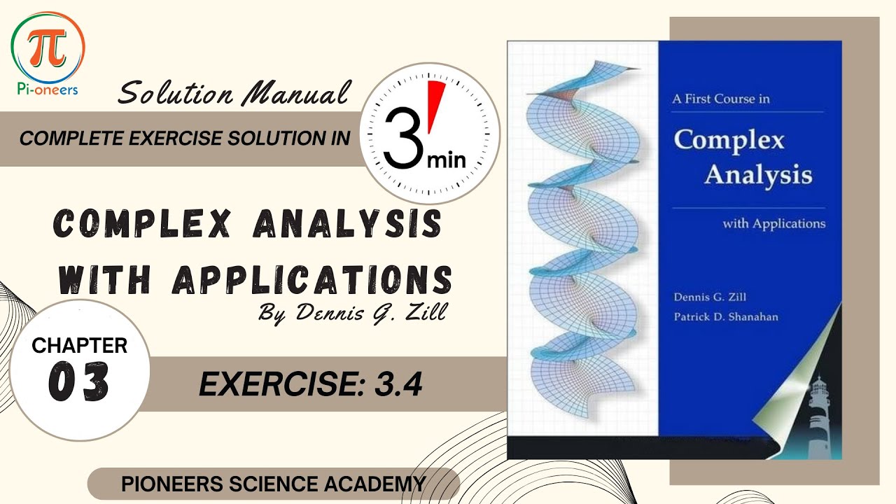 Chapter 03 | Exercise 3.4 | Complex Analysis by D G Zill - YouTube
