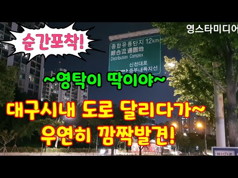 💙영탁💙야밤에~ 대구시내 도로 달리다가 우연히 깜짝발견! 생일축하 이벤트! 5월12일