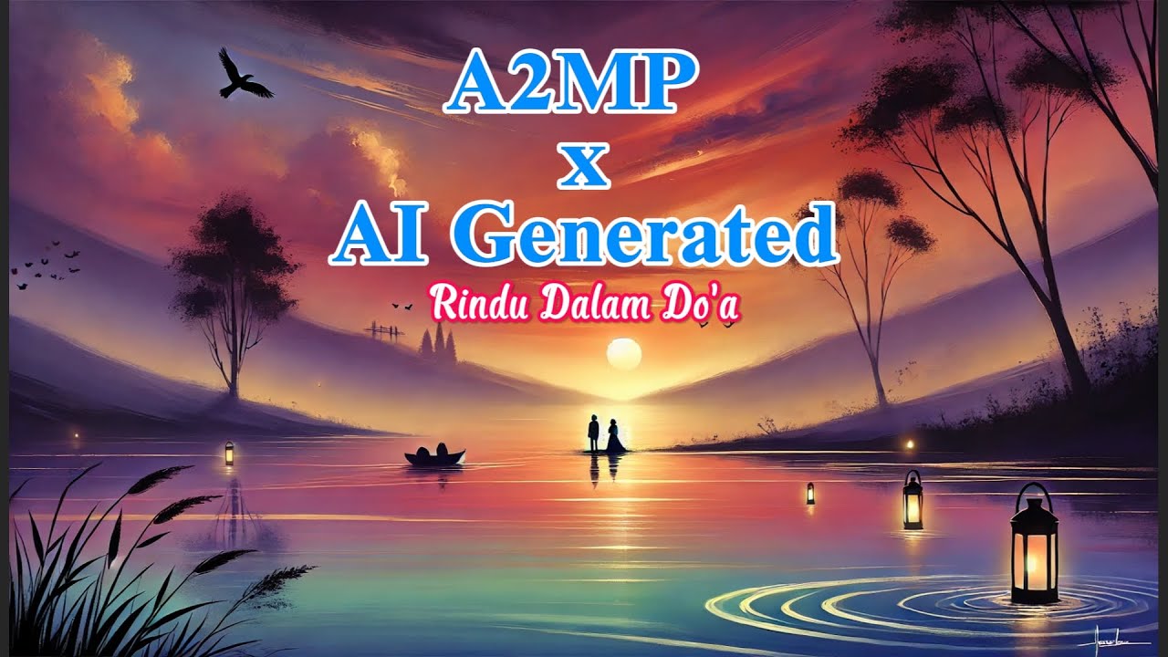 A2MP x AI Generated - Rindu Dalam Do'a (Official Lyric Video) - YouTube
