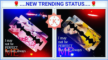 Kinemaster Me Trending WhatsApp Status video kaise banaye | learn kinemaster Overly Effect Editing