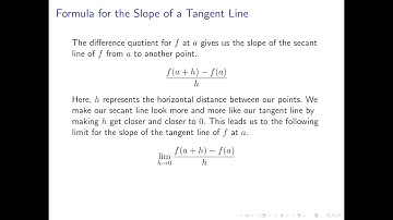 AP Calculus AB 2-04: Tangent Lines