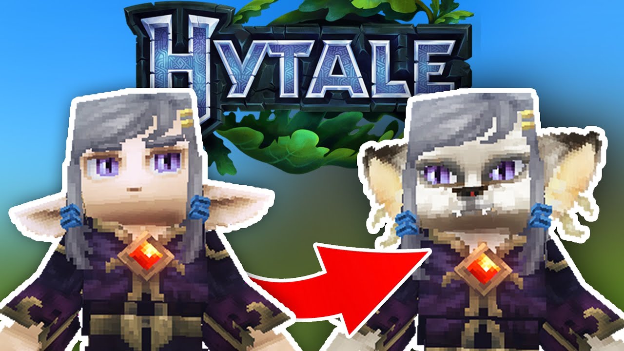 Hytale custom furry player model. Demonstration of the creation process.
