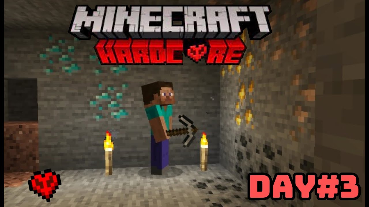 Survive 100 days in Minecraft hardcore I Day 3 I ⛏️ - YouTube