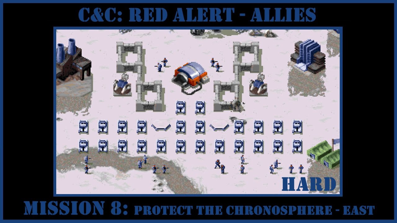 🌍C&C: RED ALERT - Allies - Mission 8: Protect The Chronosphere - East - HARD🌍