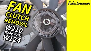 Fan clutch removal | Mercedes-Benz W124 W202 W140 W210