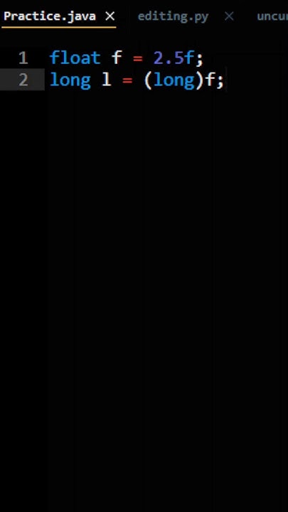 How To Convert Float To Long In Java - YouTube