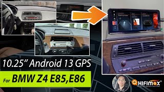 10.25 inch BMW Z4 E85 E86 2002~2009 Android 13 GPS screen Apple CarPlay Android Auto Backup Camera!