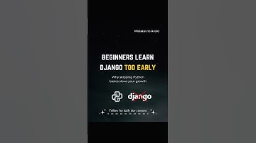 Beginners Learn Django too early and it costs them months. #django #coding #pythonbeginner #python