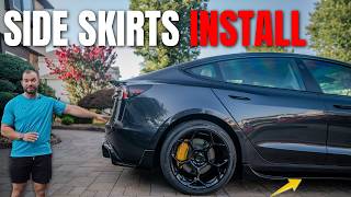 INSANE Side Skirts Transformed My 2025 Tesla Model 3 Highland