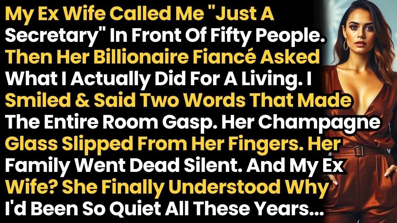 My Cheating Wife Called Me ＂Just A Secretary＂ In Front Of Fifty People  Then Her Billionaire Lov