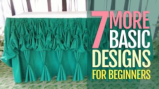 7 More Table Skirting Design Ideas | Basic Table Skirting Part 2