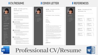 How to Create a CV For Free in MS Word | Best Resume Template 2024 How to Create a CV For Free in MS Word | Best Resume Template 2024