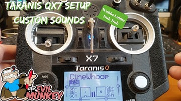 Taranis QX7 - Setting Up Custom Sounds