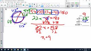 Topic 7   Central Angles and Arc Measures Wealth