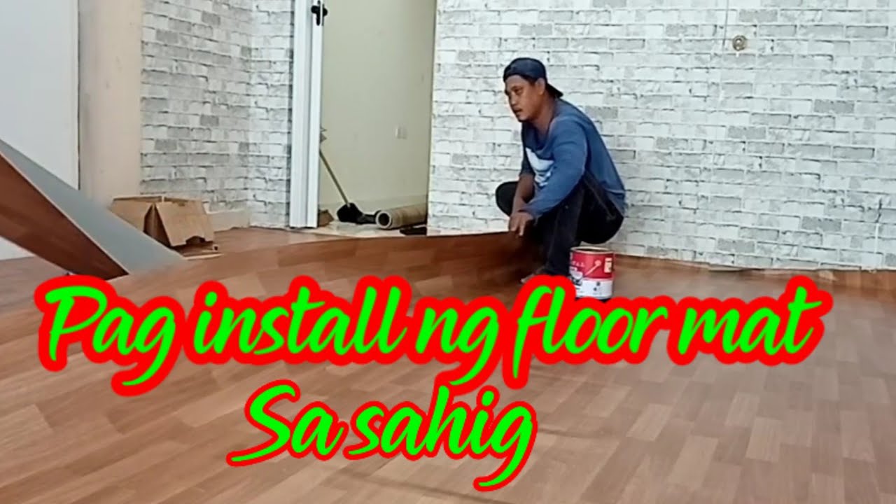 How to install floormat in floor, to lay vinyl sheet in flooring 