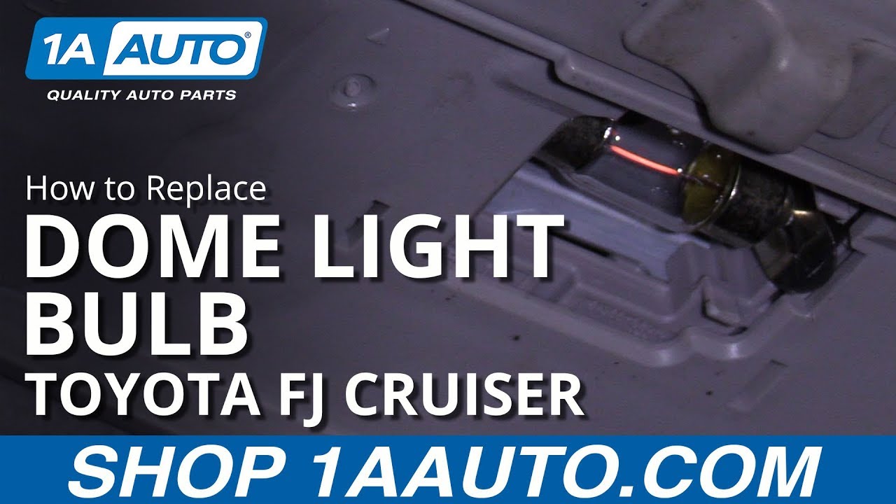 How to Replace Dome Light Bulb 07-14 Toyota FJ Cruiser - YouTube