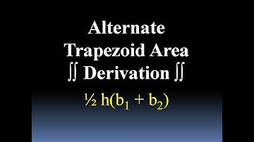 Alternate (but the ideal) Trapezoid Area Derivation