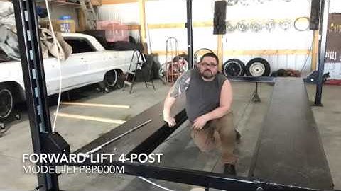 Install 4 post car lift