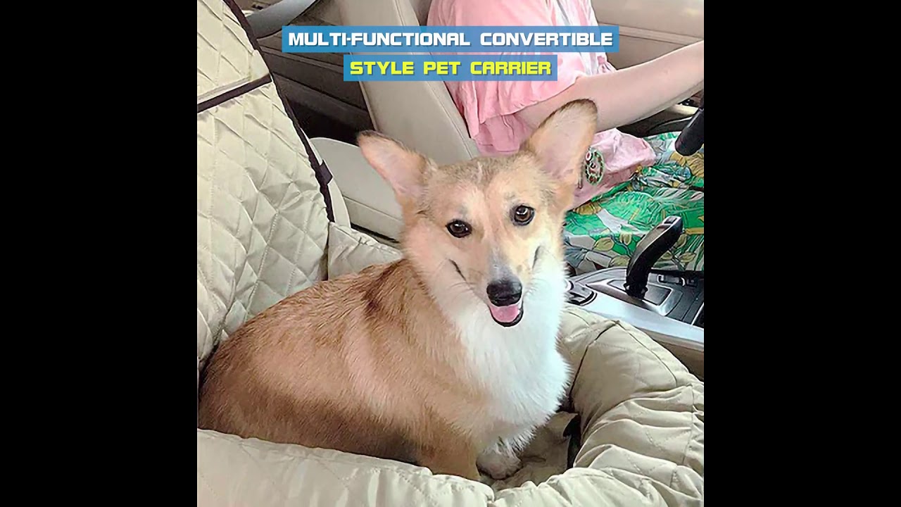2 In 1 Pet Carrier - Waterproof Dog Pet Car Seat Covers