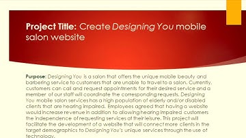 Project charter PowerPoint