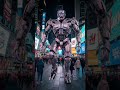 A giant Robot walking in the city😱 Subscribe for next part🔔 #robot #youtubeshorts #aigenerated