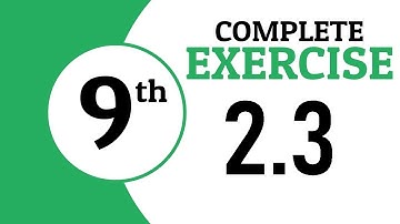 Exercise 2.3 | Chapter 2 | real and complex numbers | Class 9 Maths | urdu hindi |