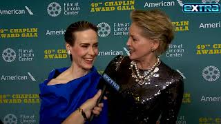 Watch Sharon Stone’s SWEET Red-Carpet Collision with Sarah Paulson! (Exclusive)