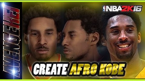 NBA2K16 - How to create Afro Kobe Bryant