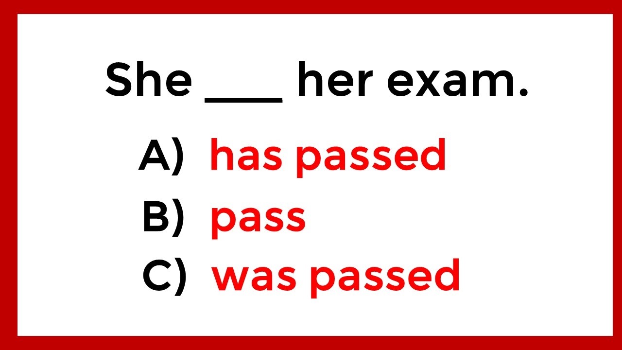 English Grammar Test: 80% Can't Pass This Test - YouTube