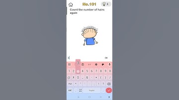 Brainout level 101 count the hairs again