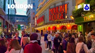 London Sunset Walk  West End, Oxford & Regent Street to SOHO | Central London Walking Tour |4K HDH