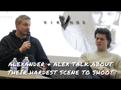 Actor Alex Hogh Andersen Ivar, the Boneless at the German Vikings Con at  the Crown Plaza