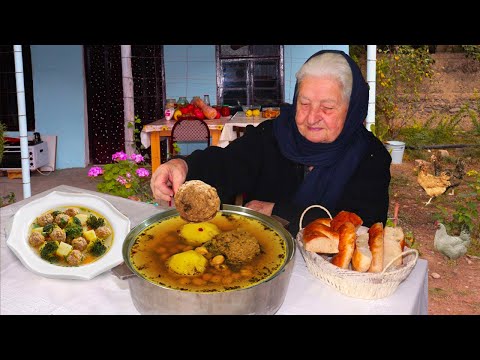 Çox ləzzətli noxudlu,tərəvəzli KÜFTƏLİ ŞORBA 😍 ASMR food