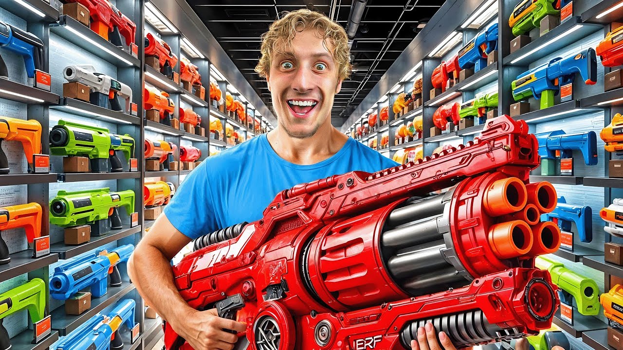 Énorme Bataille De Nerf !