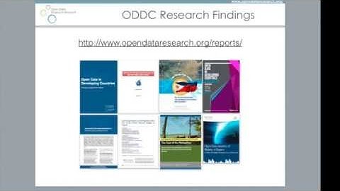 Open Data Research Network - Open Data, Sustainable Development Goals and the Data Revolution