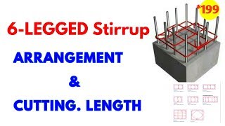 6L Stirrup Cutting Length and Adjustment || how to calculate cutting length ot 6 L - Stirrup
