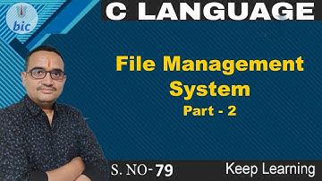 C Language - 79 File Management System Part-2