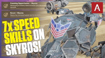 Skyros with 7x Speed Skills + Nitro Units! War Robots Gameplay