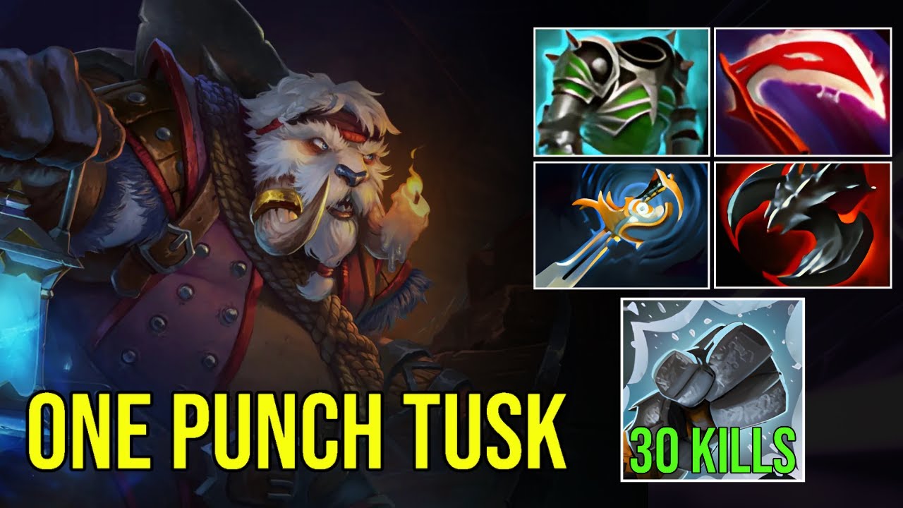 30 Kills Tusk One Punch Man Deso Build – ONE SHOT Puck! | Dota 2 Pro Highlights – 7.39c.